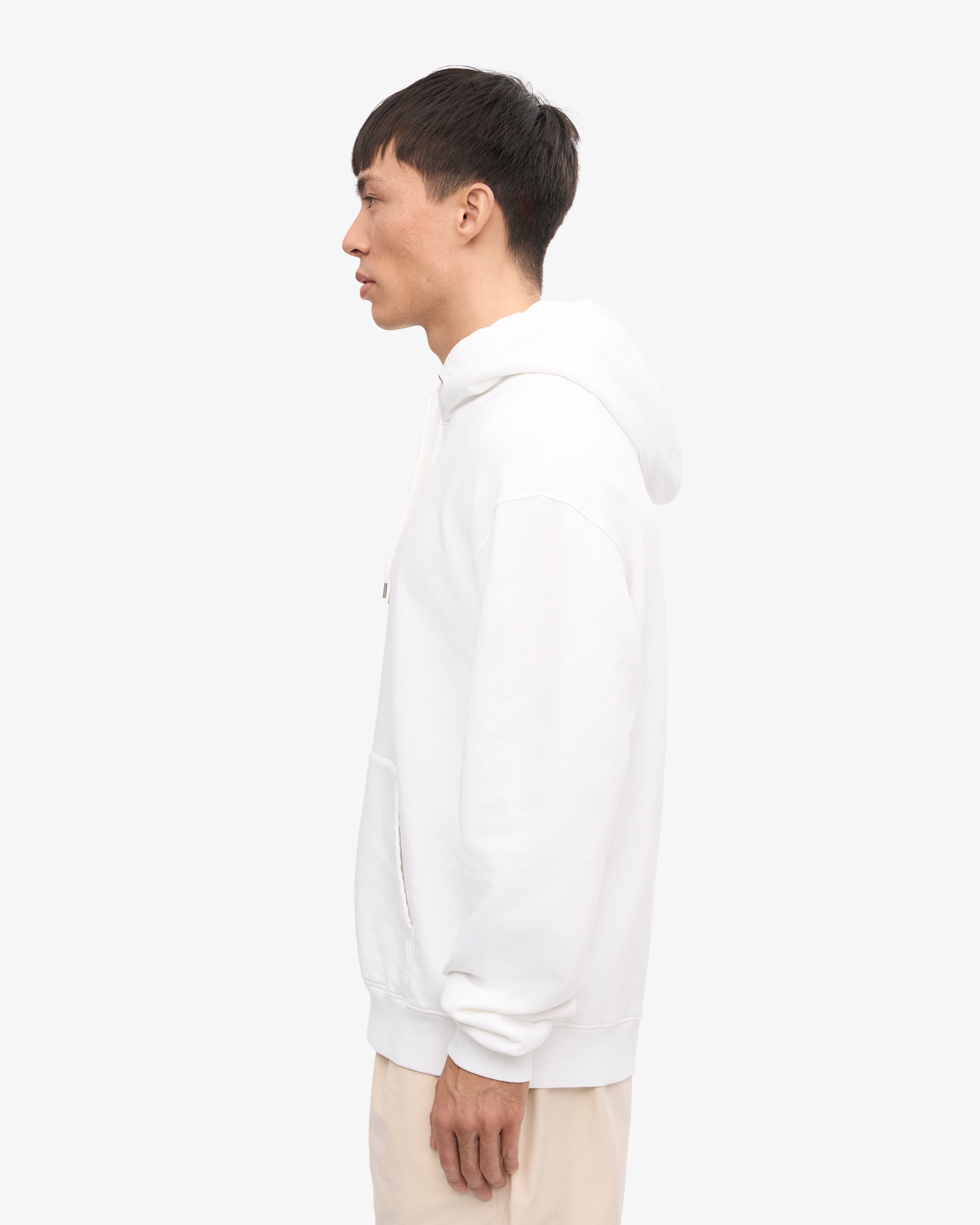 Classic Organic Hooded Sweatshirt for Men & Women - Soft & Comfortable Optical White Pullover for Casual Wear & Outdoor Activities
