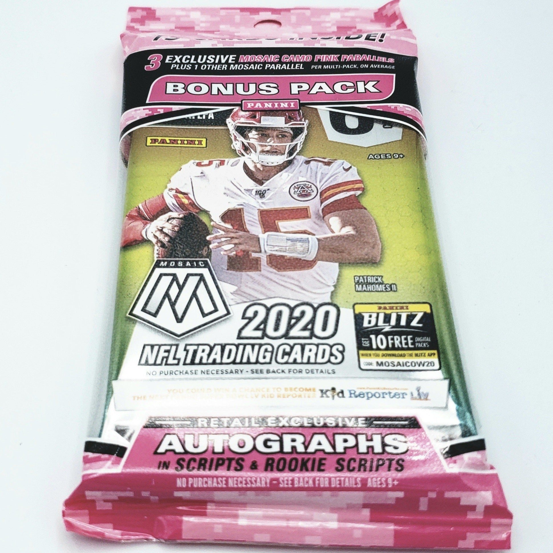 2020 Panini Mosaic Football Cello Pack - 12 Trading Cards Per Pack | NFL Player Collectibles for Sports Fans & Card Collectors | Perfect for Trading, Gifts, and Display Collections