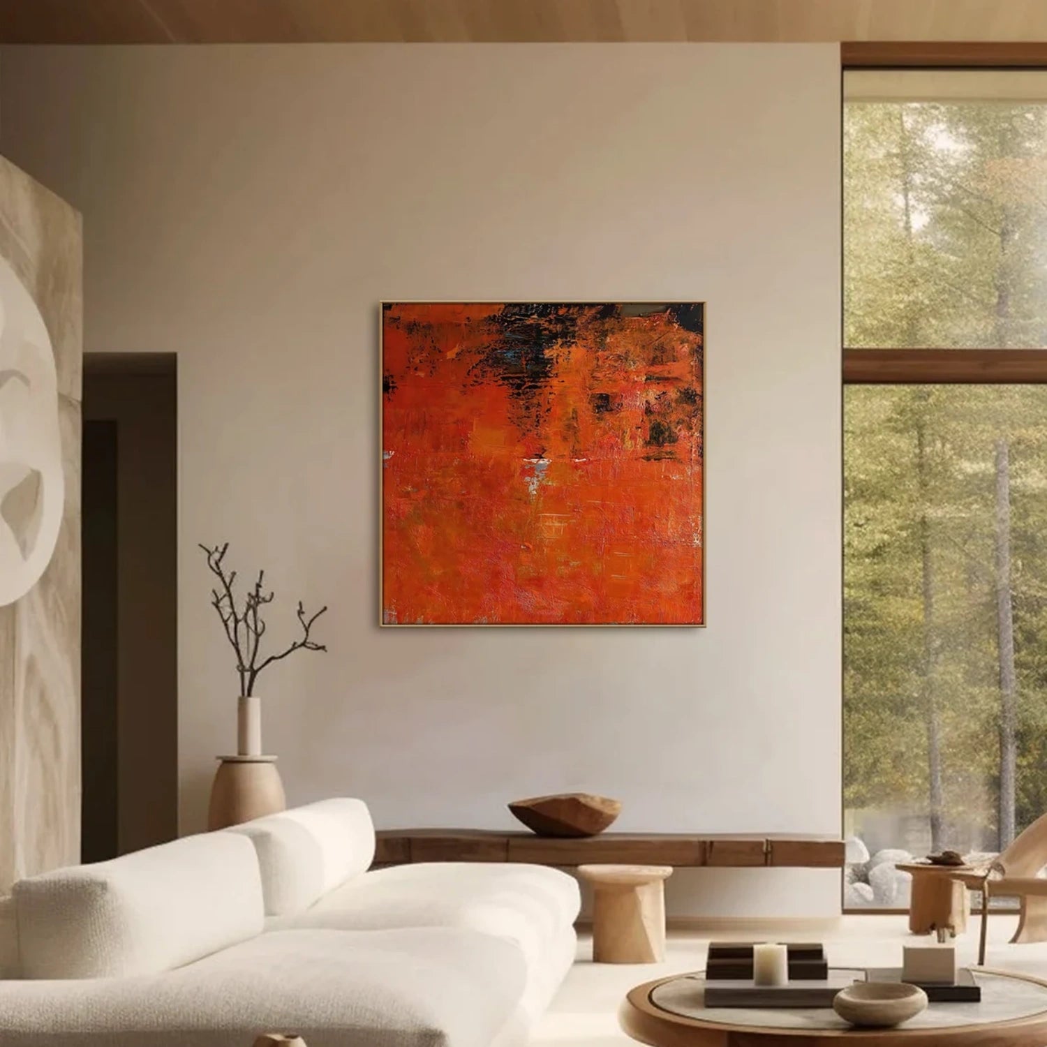 Abstract Painting #AB 331 - Modern Wall Art for Living Room, Bedroom & Office Decor | Large Canvas Artwork for Home & Office