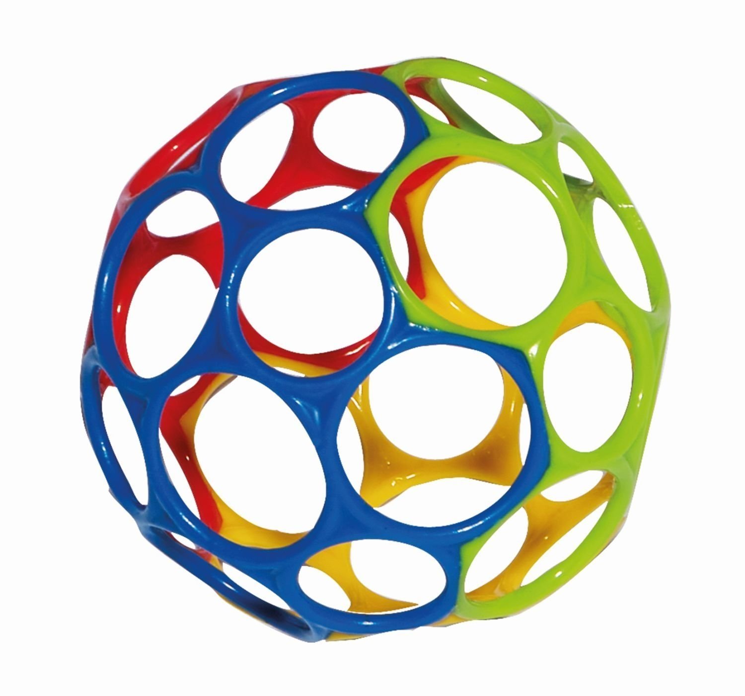 Rhino Toys - Oball 4 Random Color Baby Rattle Toy - Perfect for Infant Sensory Play & Early Learning Development