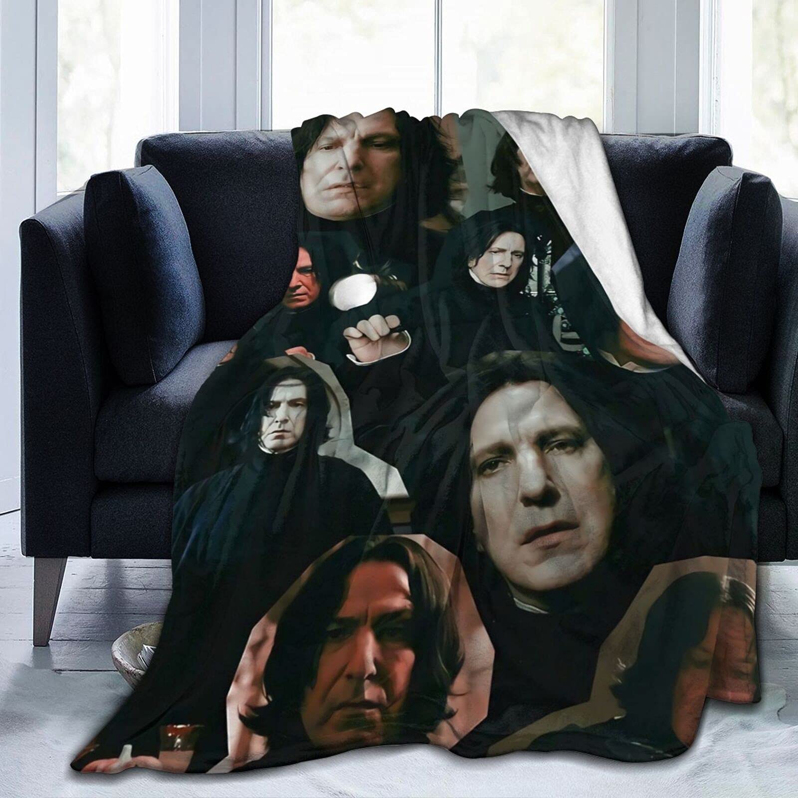 Alan Rickman Soft & Cozy Wool Fleece Throw Blanket - Perfect for Yoga, Beach, Camping, Travel & Home Use - Warm & Comfortable for Indoor/Outdoor Activities