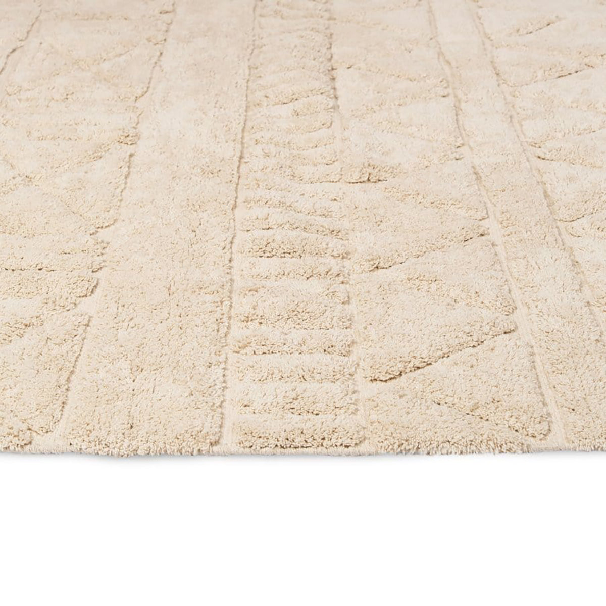 Coco Tribal Textured Washable Shag Rug - Soft Bohemian Area Rug for Living Room, Bedroom, Nursery & Dorm Decor