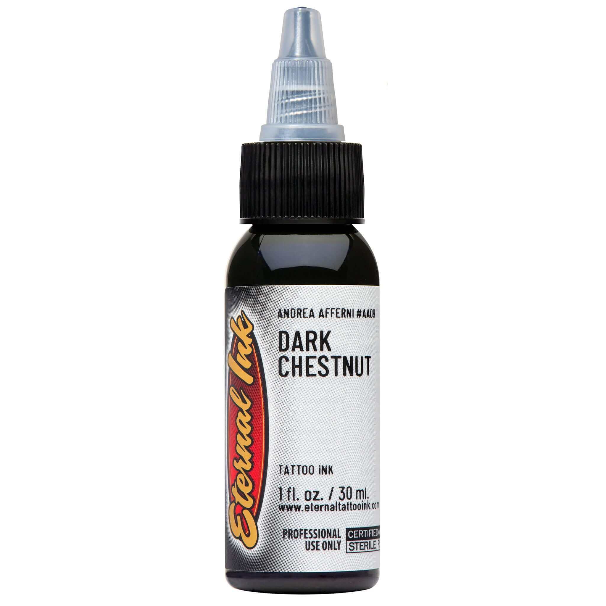 Dark Chestnut Andrea Afferni Eternal Ink 1oz - Premium Calligraphy & Fountain Pen Ink for Artists, Writers, and Lettering Enthusiasts