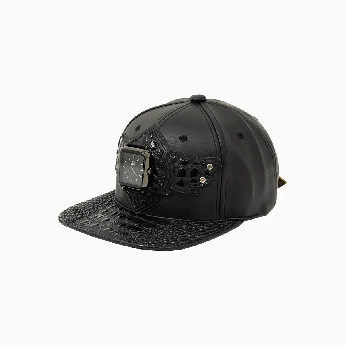 Breyer's Buck 50 Leather Watch Hat for Men - Genuine Leather Adjustable Outdoor Cap with Watch Slot - Perfect for Hunting, Fishing, and Outdoor Adventures