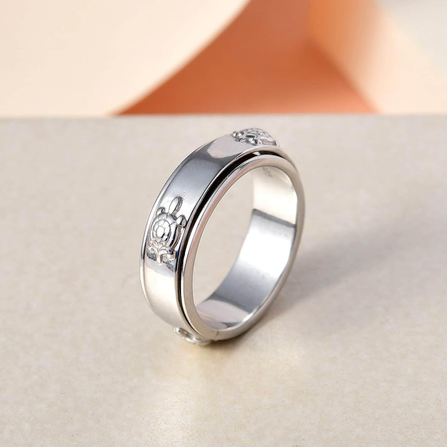 SHOP LC Zodiac Spinner Rings - 925 Sterling Silver Handmade Stress Relief Rings for Women & Men - Perfect Birthday Gift & Anxiety Relief Jewelry (Great for Meditation, Office Stress & Everyday Wear)