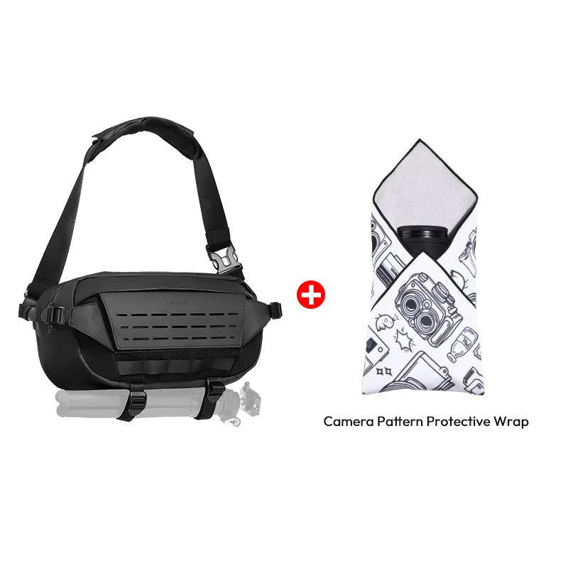 Ulanzi 9L Camera Sling Bag with Tripod Holder B122 - Waterproof DSLR Shoulder Bag for Photographers | Perfect for Travel, Hiking & Outdoor Photography