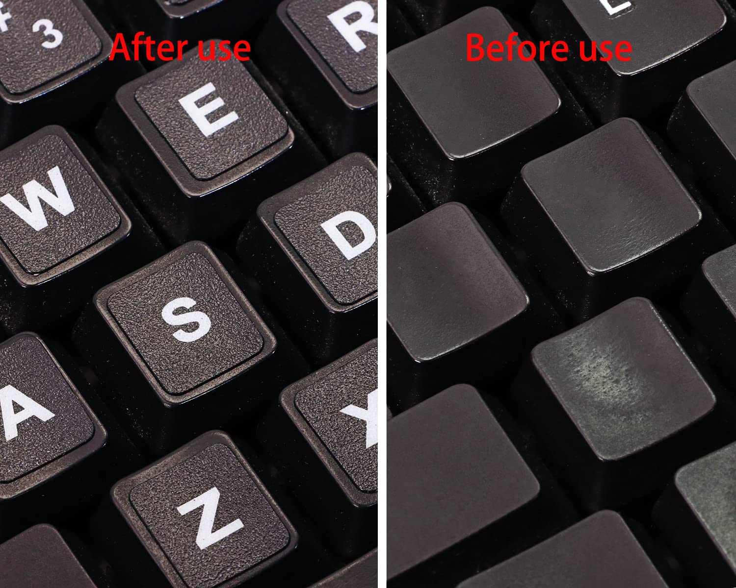 ONLYKXY 3-Pack Universal English Keyboard Stickers - Black Background with White Letters for Laptop, Computer, Notebook & Desktop | Durable Replacement Key Stickers for Typing, Gaming & Office Use