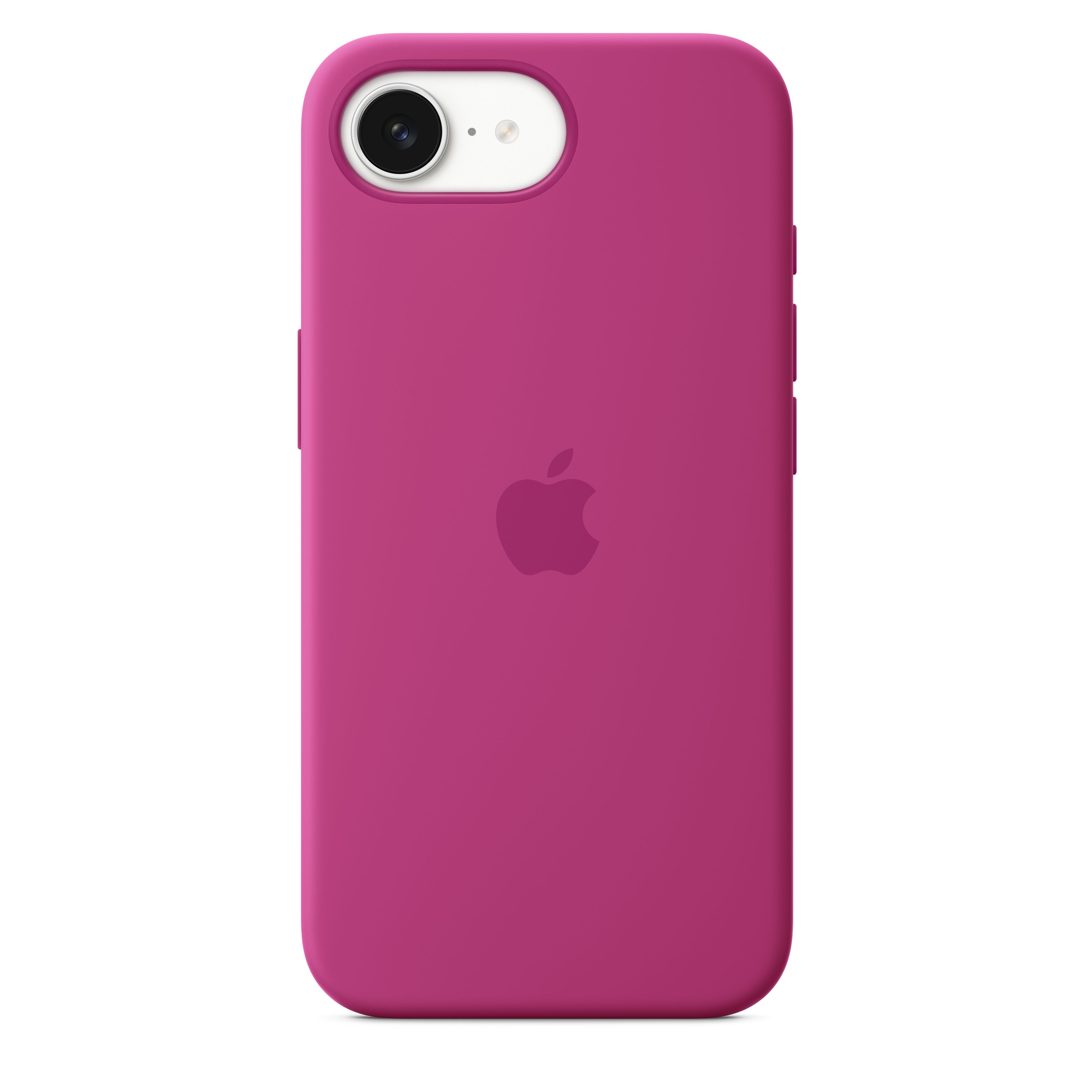 Premium Silicone Case for iPhone 16e - Shockproof & Anti-Slip Protection - Trendy Fuchsia Pink - Perfect for Everyday Use, Gym & Outdoor Activities