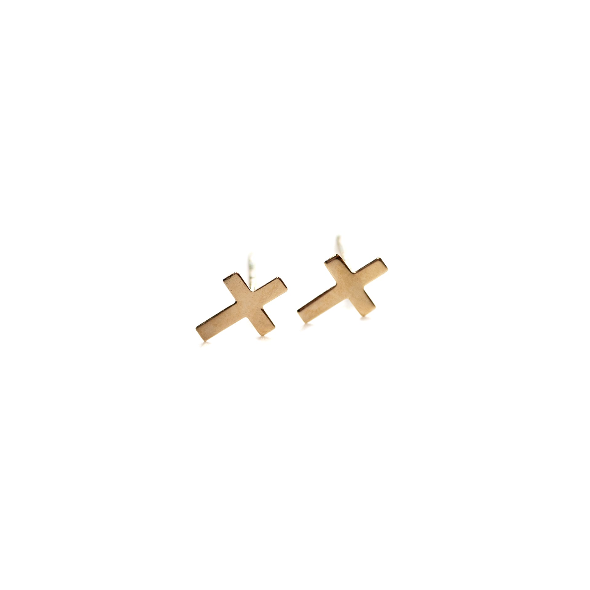 Cross Stud Earrings for Women - Dainty Gold & Silver Hoop Earrings - Perfect for Everyday Wear, Parties & Gifts