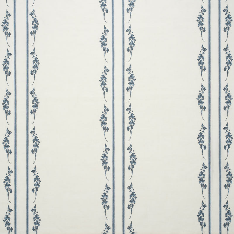 Trifolium Marchprint Linen / Midnight on Ivory - Premium Home Decor Fabric for Curtains, Pillows & Table Runners - Perfect for Bohemian & Farmhouse Style Interiors