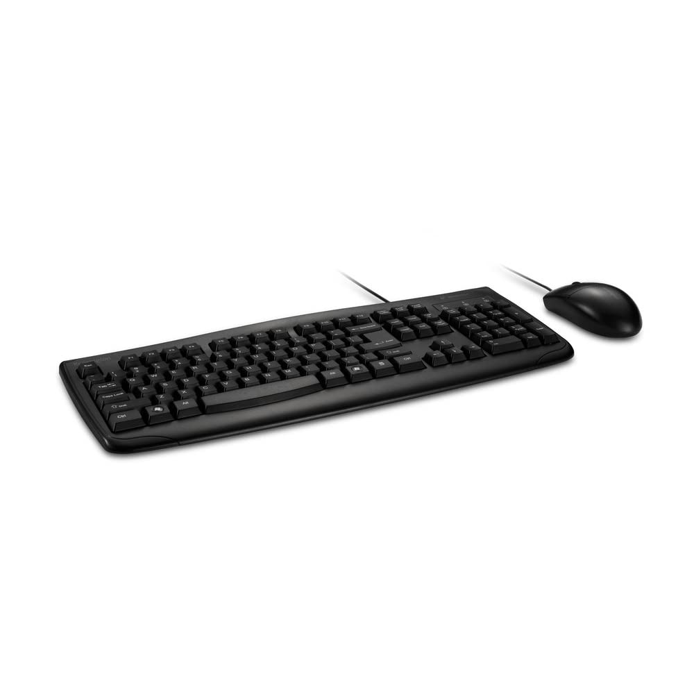 Kensington Pro Fit Washable Wired Desktop Set (K70316US) - Ergonomic Keyboard & Mouse Combo for Office, Gaming & Home Use - Spill-Resistant & Durable for Daily Computing Tasks