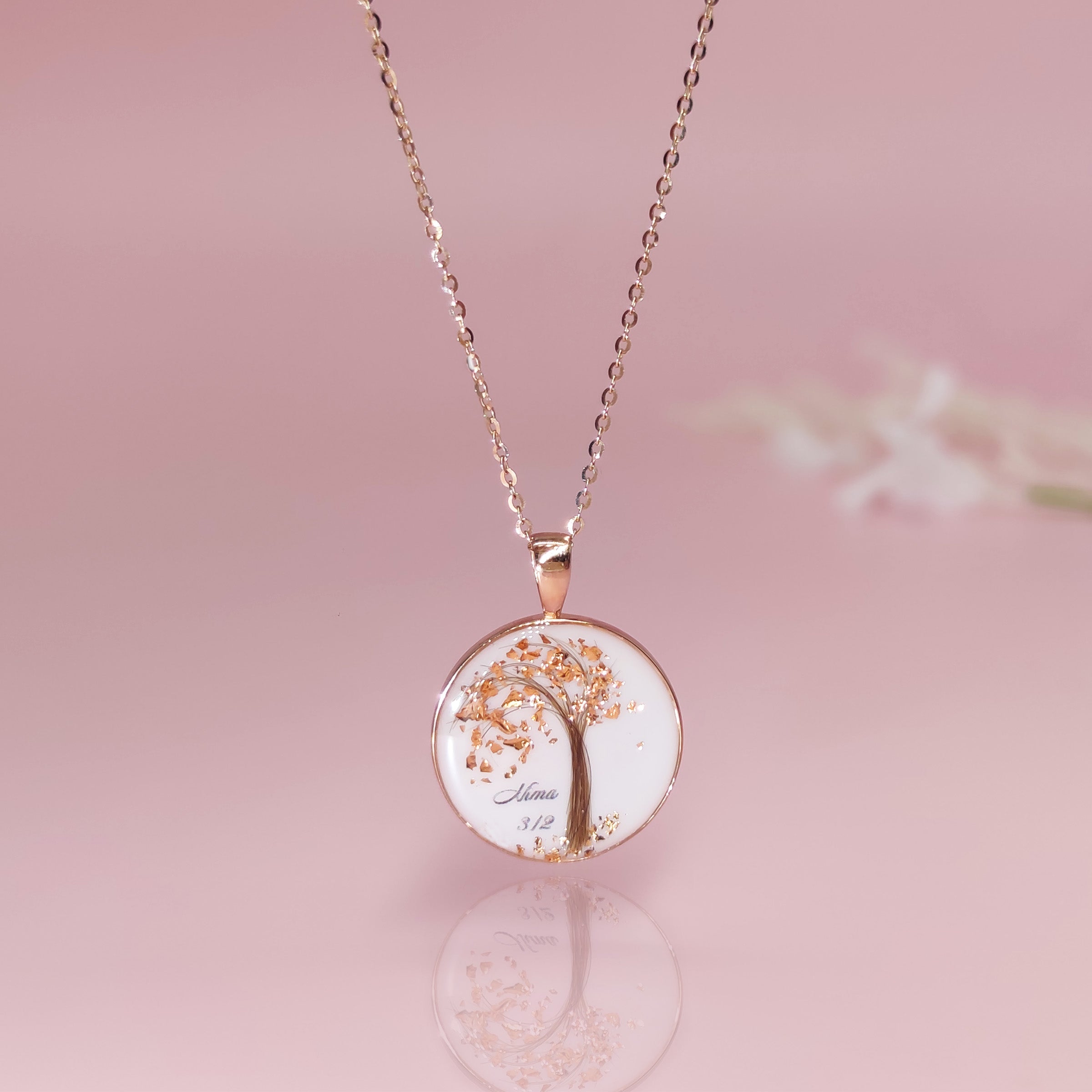 LifeTree Keepsake Necklace for Breastmilk & Baby Hair - Personalized Memorial Jewelry for Moms, Newborn Gifts, Baby Loss Remembrance - Perfect for Mother's Day, Baptism & Cherished Memories