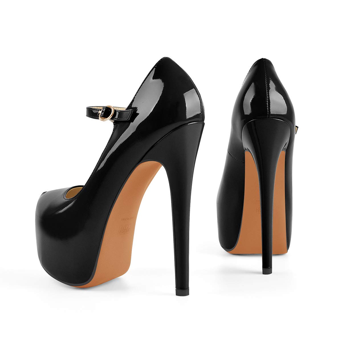 Yolkomo Women's Platform Heels - Ankle Strap Stiletto High Heel Sandals for Parties, Weddings & Night Out | Comfortable Dress Shoes for Women