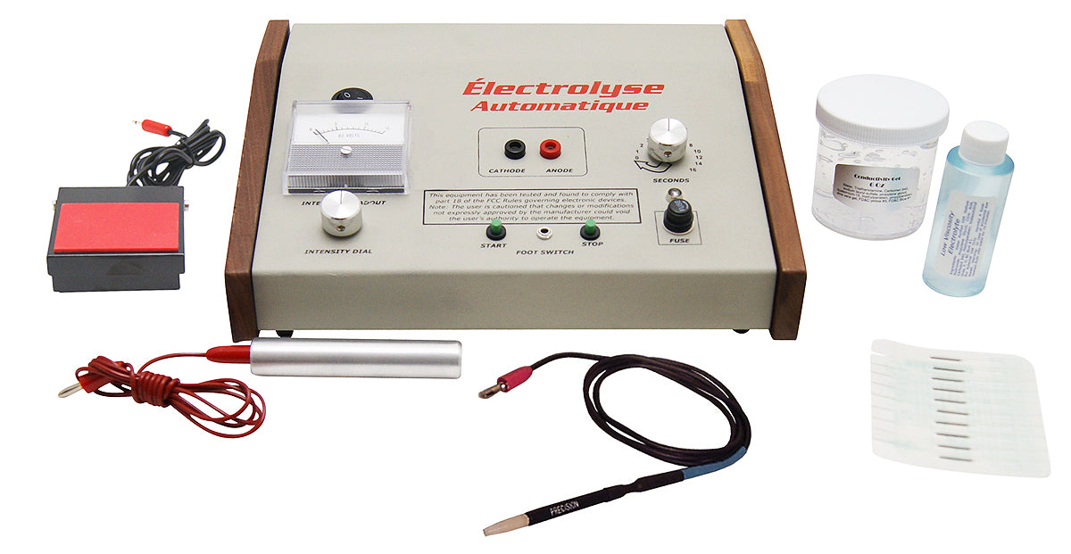 Professional Galvanic Electrolysis Permanent Hair Removal System for Home Use - Safe & Effective Facial & Body Hair Removal for Women & Men