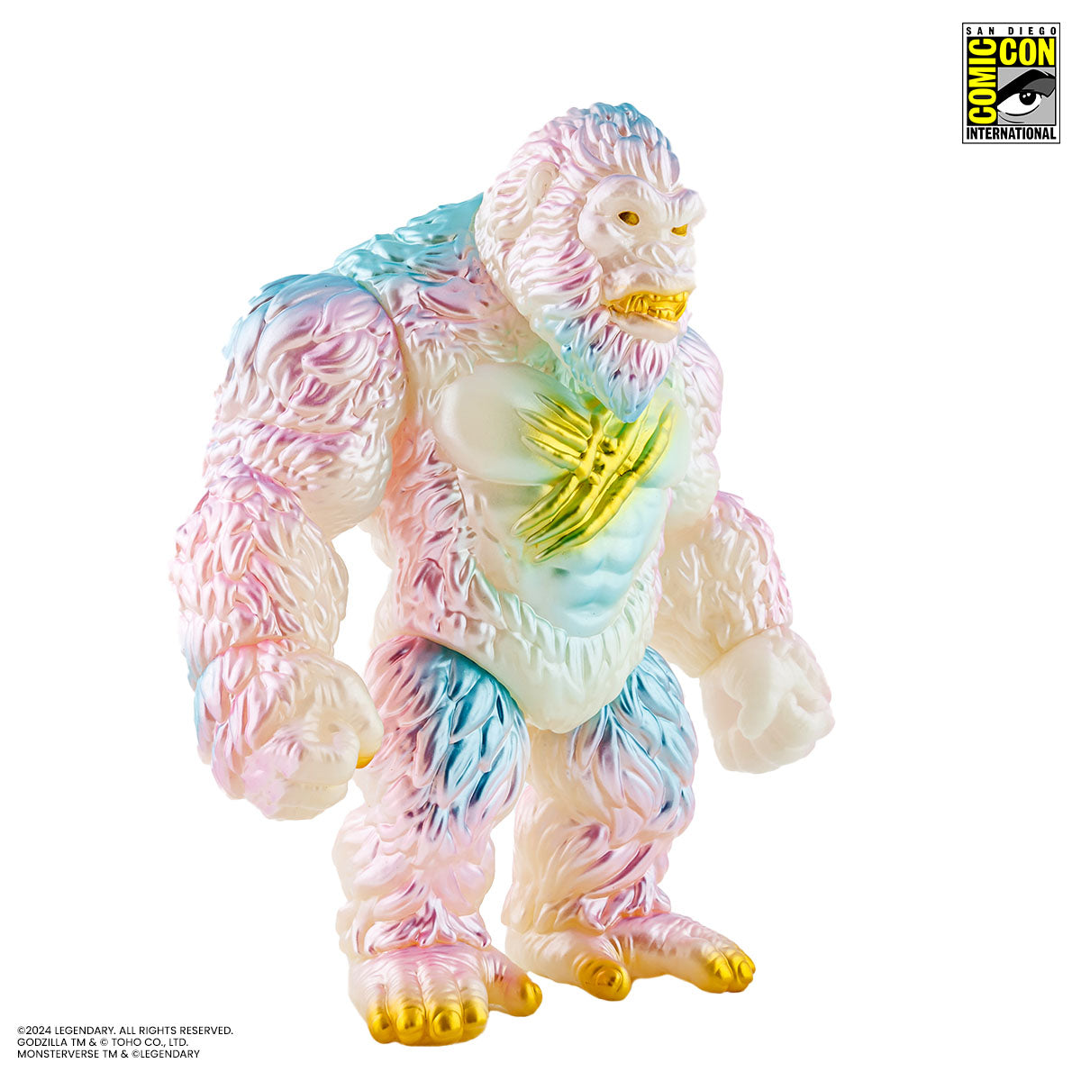 Godzilla vs Kong: The New Empire Kong Soft Vinyl Collectible Figure - Cherry Blossom Glow in The Dark Edition - Perfect for Movie Fans, Anime Collectors & Home Decor Display