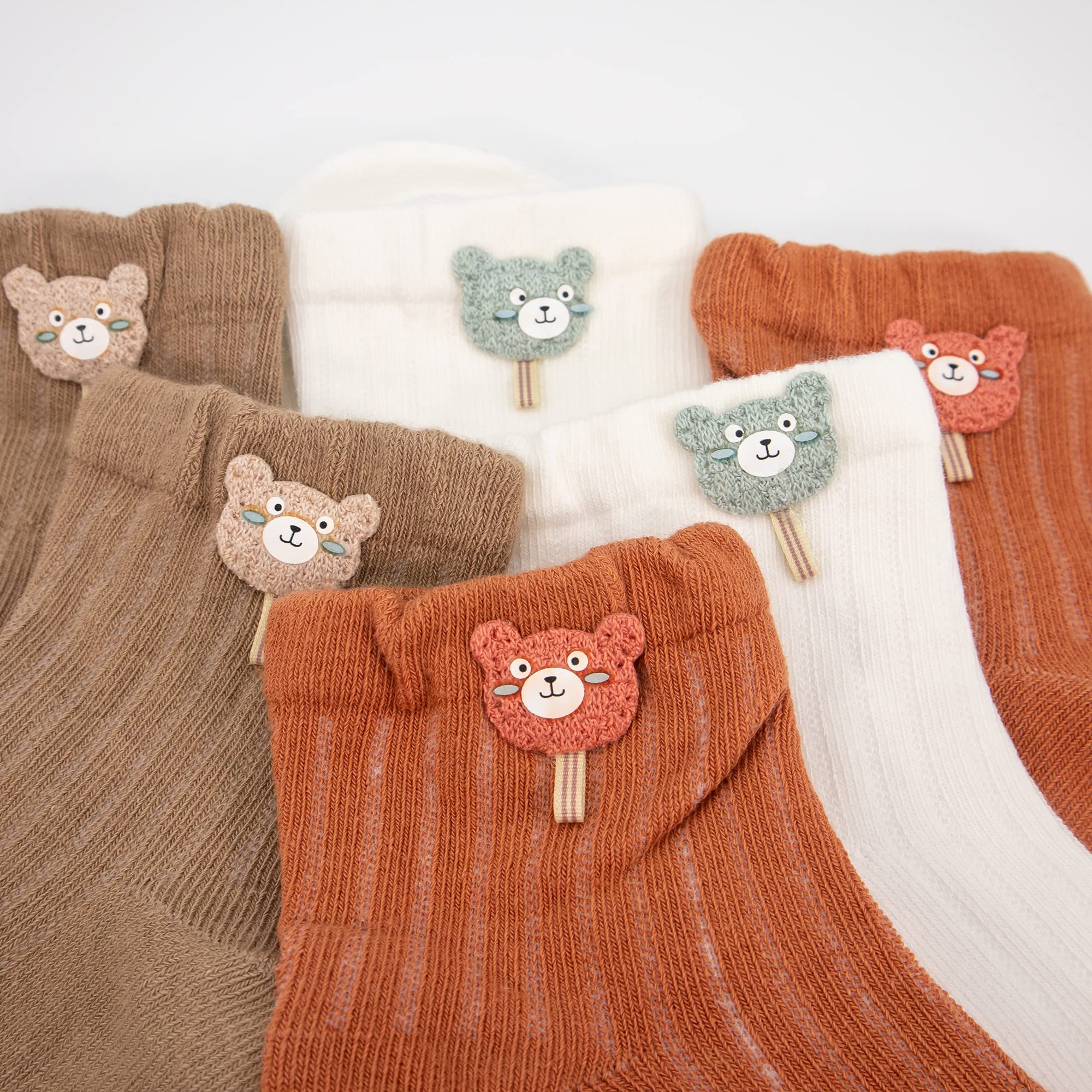 Non-Slip Toddler Socks for Boys & Girls | Soft Cotton Baby Crew Socks with Grips | Essential Kids Socks for Playtime, Daycare & Home Use