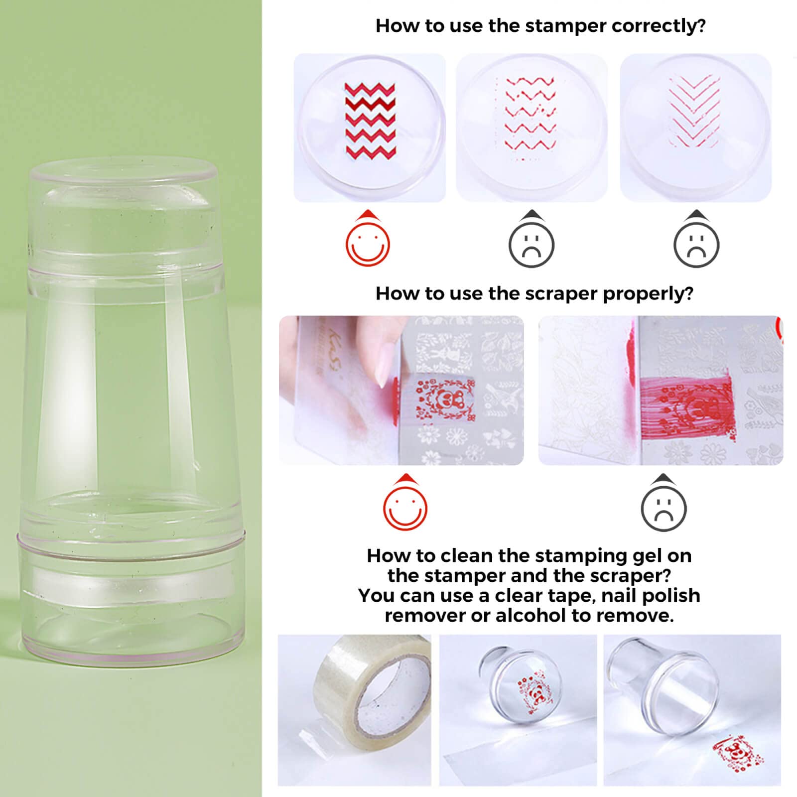 **Mobray Nail Stamping Polish Gel Kit - 8ml (6 Colors) with Stamper, Scraper & 2 Floral/Animal Design Plates - Beginner-Friendly Nail Art Stamping Kit for DIY Manicures & Salon Use**