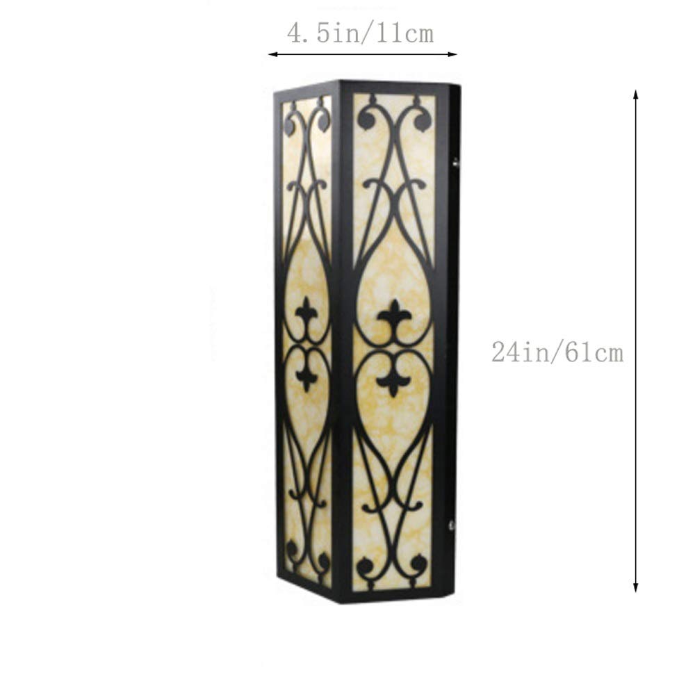 Plug-in Swing Arm Wall Lamp - Brushed Nickel with Glass Shade, Touch On/Off, LED Reading Light for Bedroom, Living Room & Outdoor Use (Bronze Marble Finish, Waterproof)