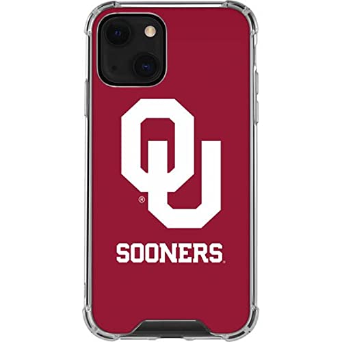 Official University of Oklahoma Sooners Red iPhone 13 Clear Phone Case - Durable Protective Cover for iPhone 13/13 Pro - Perfect for OU Fans, Students, and Alumni - Show School Spirit at Games, Campus, and Everyday Use