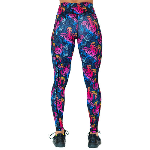 Shell Yeah Leggings - High Waisted Yoga Pants for Women, Soft & Stretchy Workout Leggings - Perfect for Yoga, Gym, Running & Casual Wear