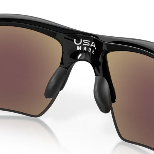 Oakley Flak 2.0 XL Sunglasses - Polished Black Frame with Prizm Sapphire Polarized Lenses (0OO9188 9188F7) - Perfect for Running, Cycling & Outdoor Sports