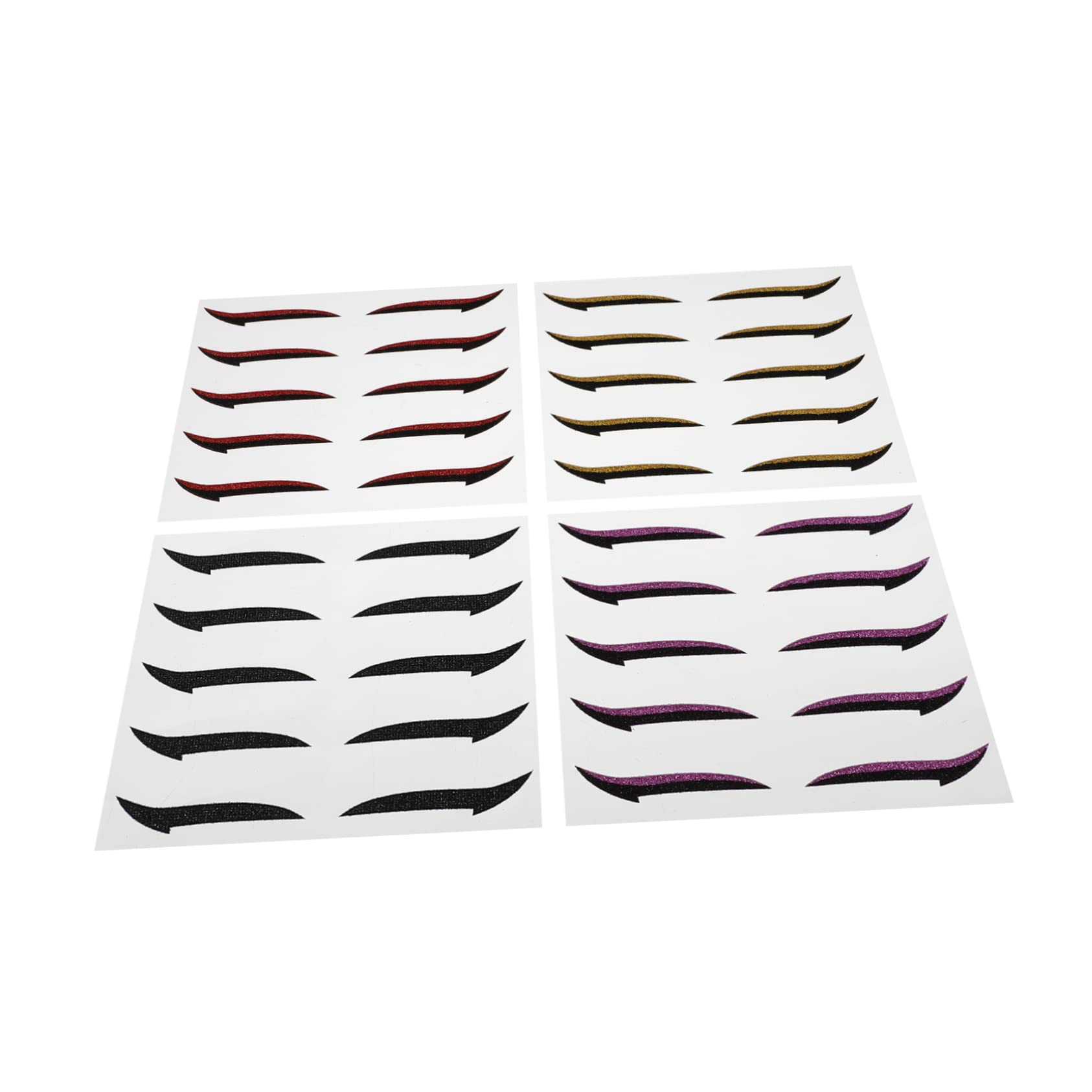 20 Pairs Minkissy Invisible Eyeshadow Stickers & Double Eyelid Tape - Glitter Eyeliner Makeup Stickers for Party, Night Out, or Daily Wear - Waterproof & Easy to Apply Eye Strips for Asian Monolid & Hooded Eyes