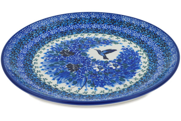 10-Piece Hummingbird Blue Dinner Plate Set - Elegant Ceramic Plates for Dining, Parties & Home Decor | Microwave & Dishwasher Safe