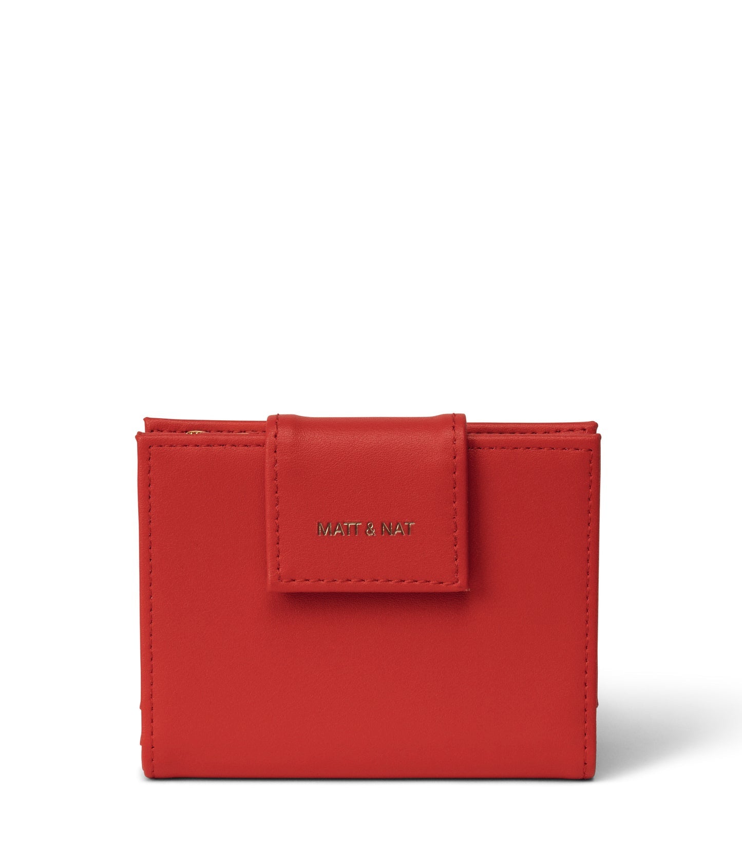 Matt & Nat Vegan Leather Cruise Small Wallet in Sorbet - Slim RFID Blocking Card Holder for Women & Men - Perfect for Travel, Everyday Use & Minimalist Lifestyle