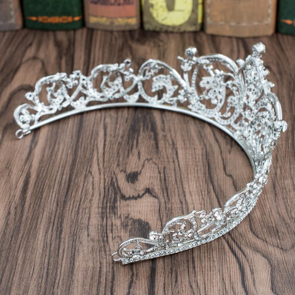 Elegant Austrian Crystal 2/3 Round Wedding Bridal Tiara Diadem XBY158L - Perfect for Bridal Showers, Weddings & Special Occasions