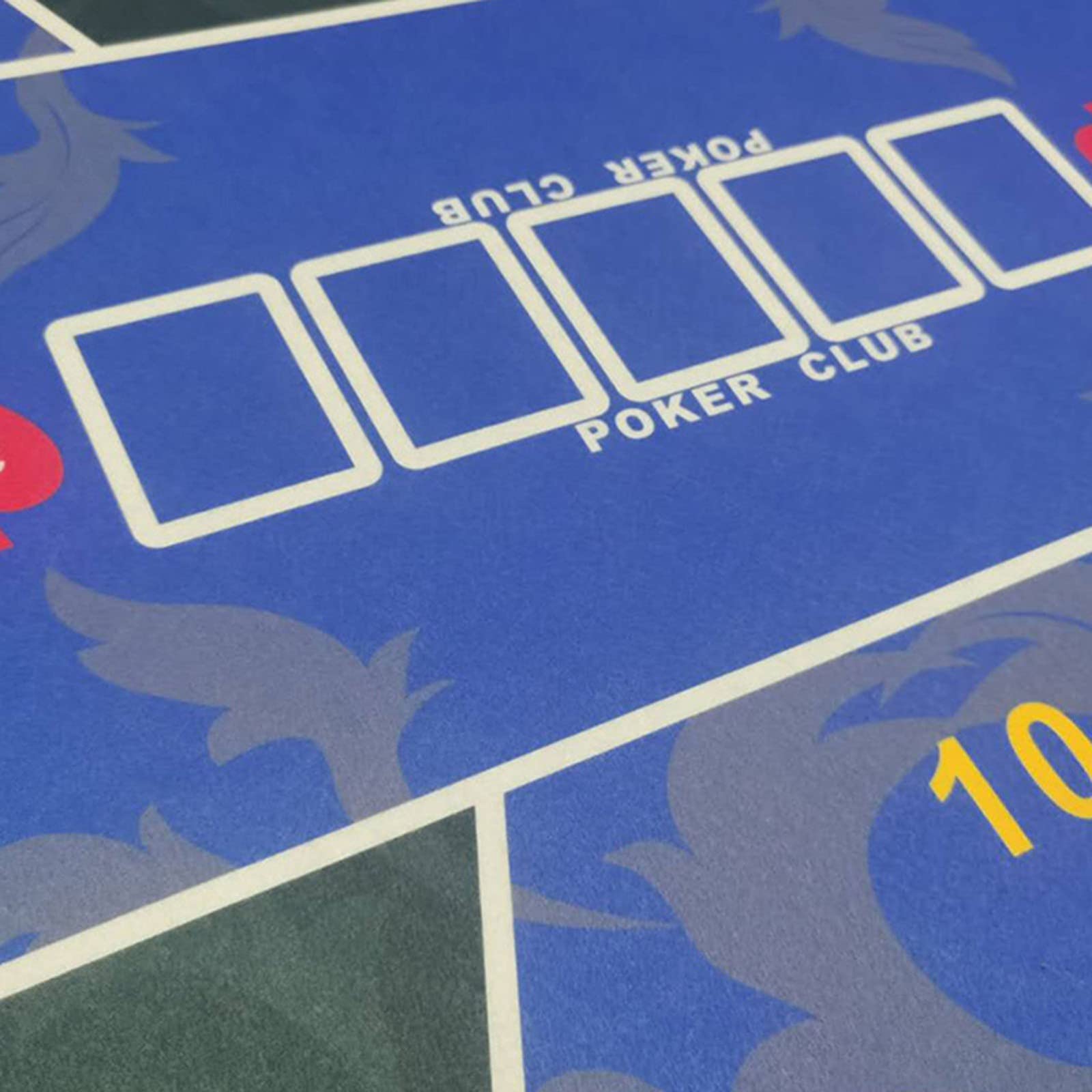 Professional Portable Rubber Poker Table Top Mat - 120