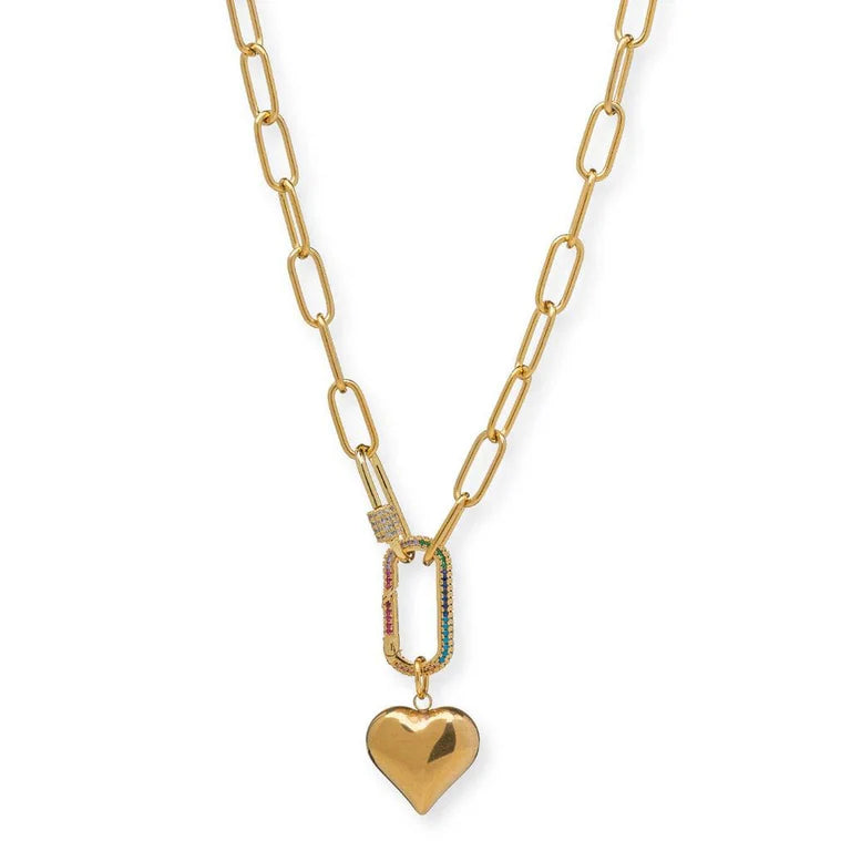 Bracha Logan Gold Tone Necklace for Women - Elegant Layered Chain Jewelry for Everyday Wear & Special Occasions