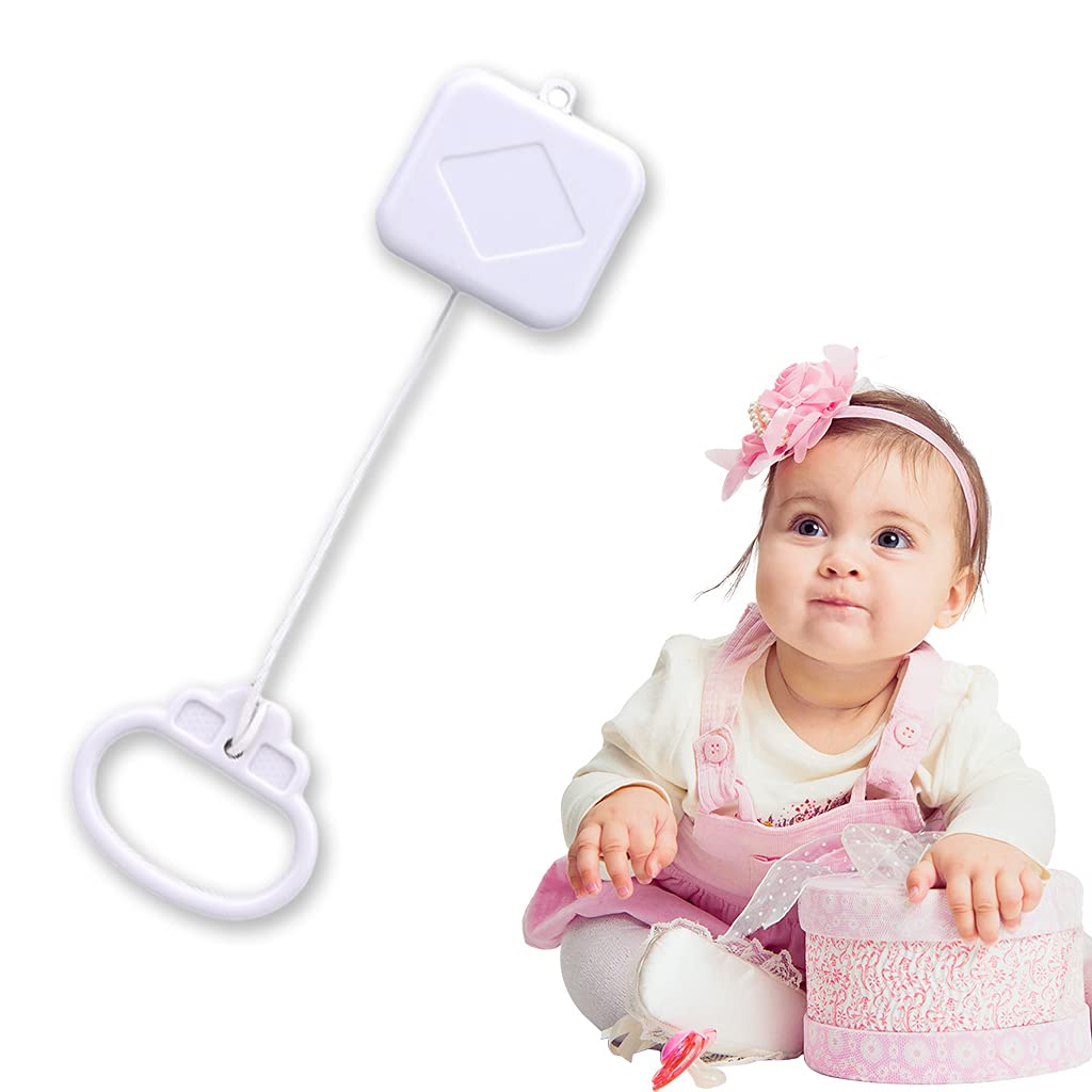 **Baby Crib Music Box with Pull Cord - Soothing Lullabies for Newborns & Toddlers - Perfect for Nurseries, Bedtime, and Baby Showers Gifts**