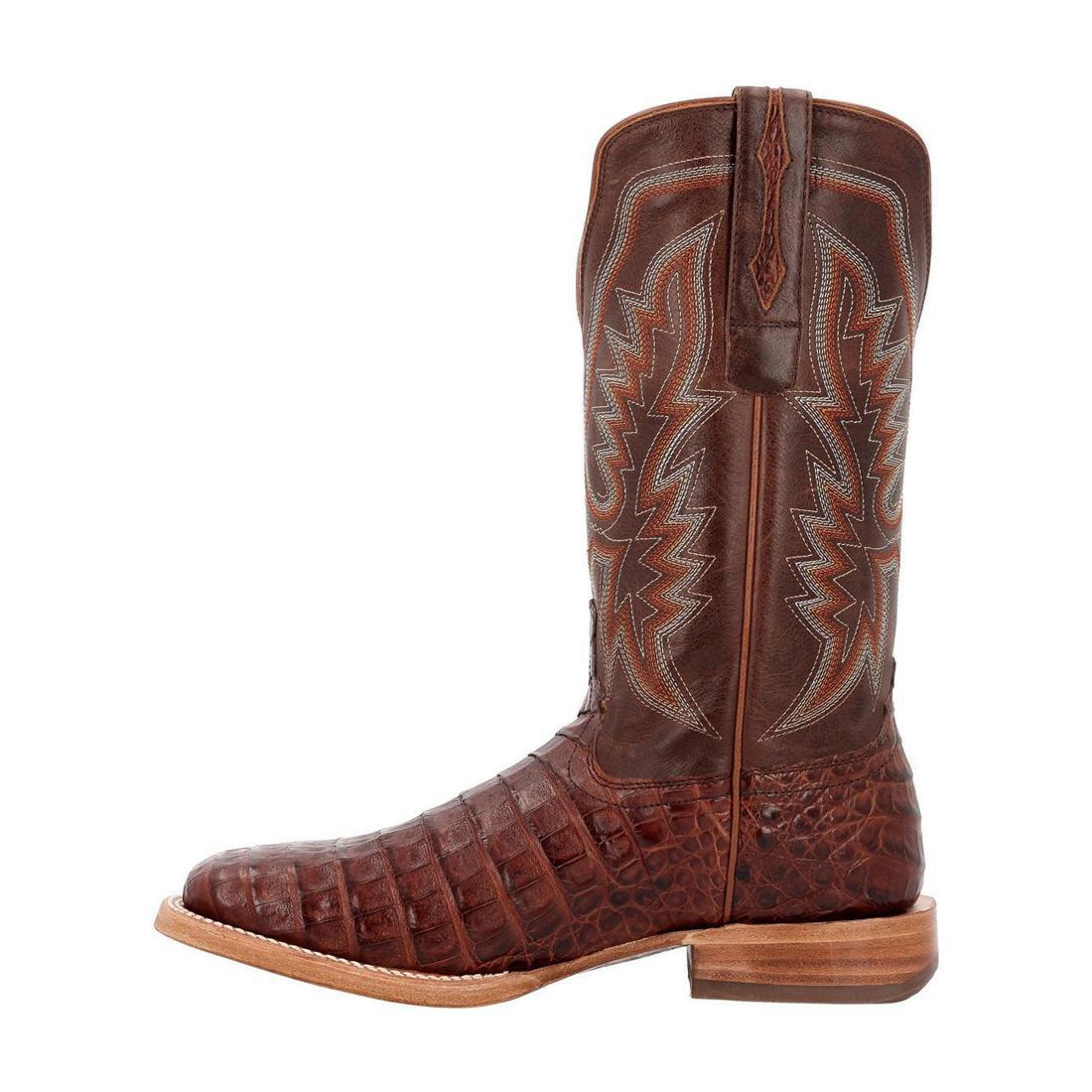 PRCA Collection Genuine Caiman Belly Western Cowboy Boots for Men - Durable & Stylish Rodeo, Country Dance & Outdoor Riding Boots