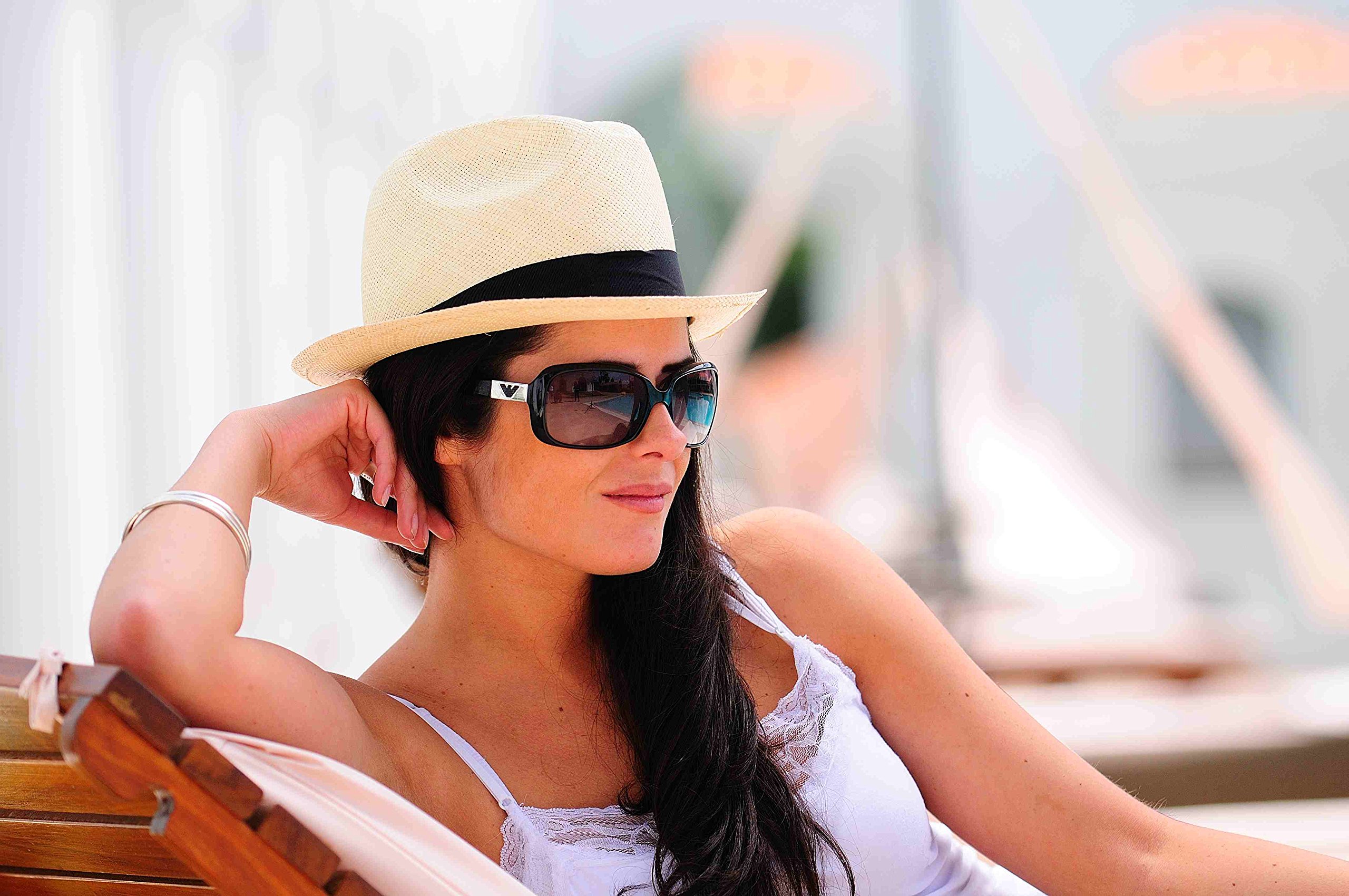 Gamboa Original Panama Hat for Men & Women - Borsalino Straw Summer Sun Hat with UV UPF50+ Protection - Perfect for Beach, Travel & Outdoor Activities
