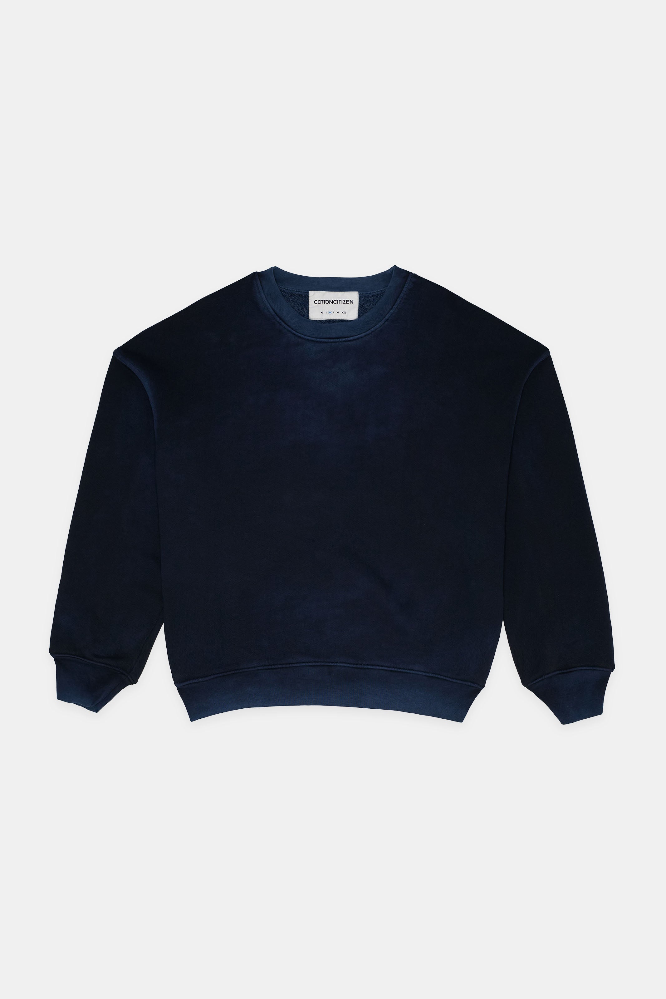 Boston Vintage Navy Crewneck Sweatshirt - Men's Casual Pullover for Streetwear & Everyday Comfort