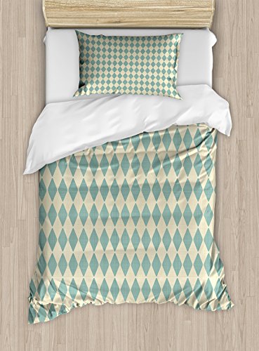 Teal and Beige