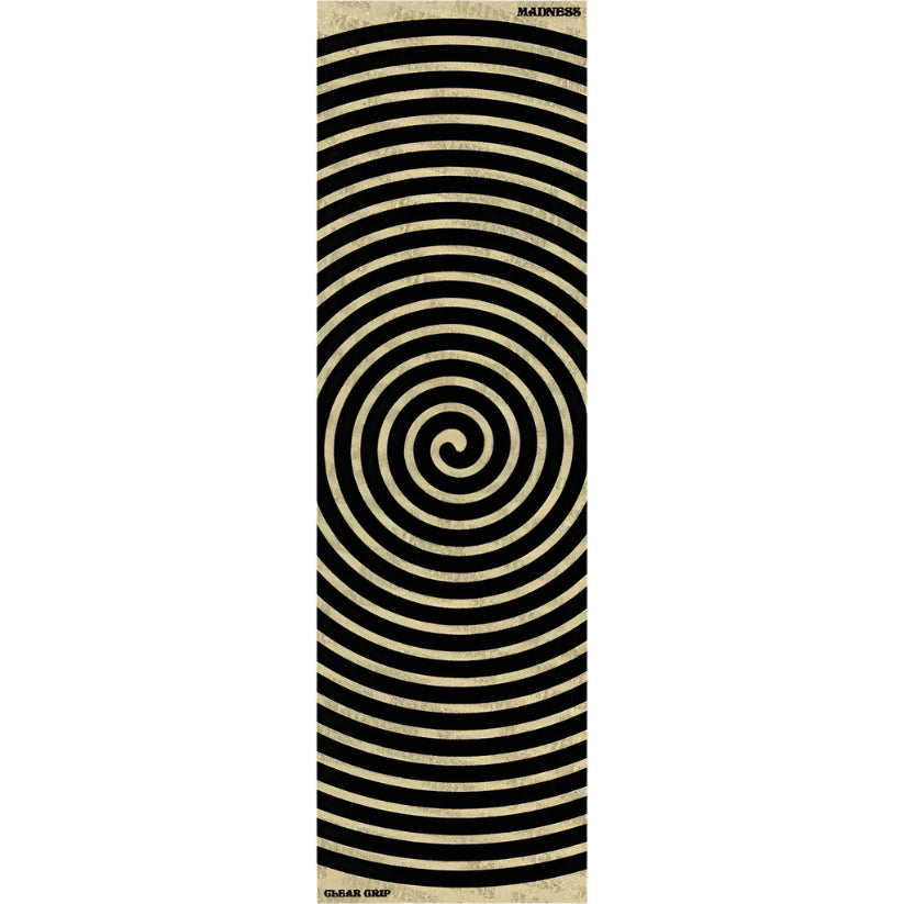 Madness Swirl Clear Grip Tape - Non-Slip Skateboard Deck Grip for Enhanced Board Control | Perfect for Street Skating, Longboarding & Skatepark Tricks