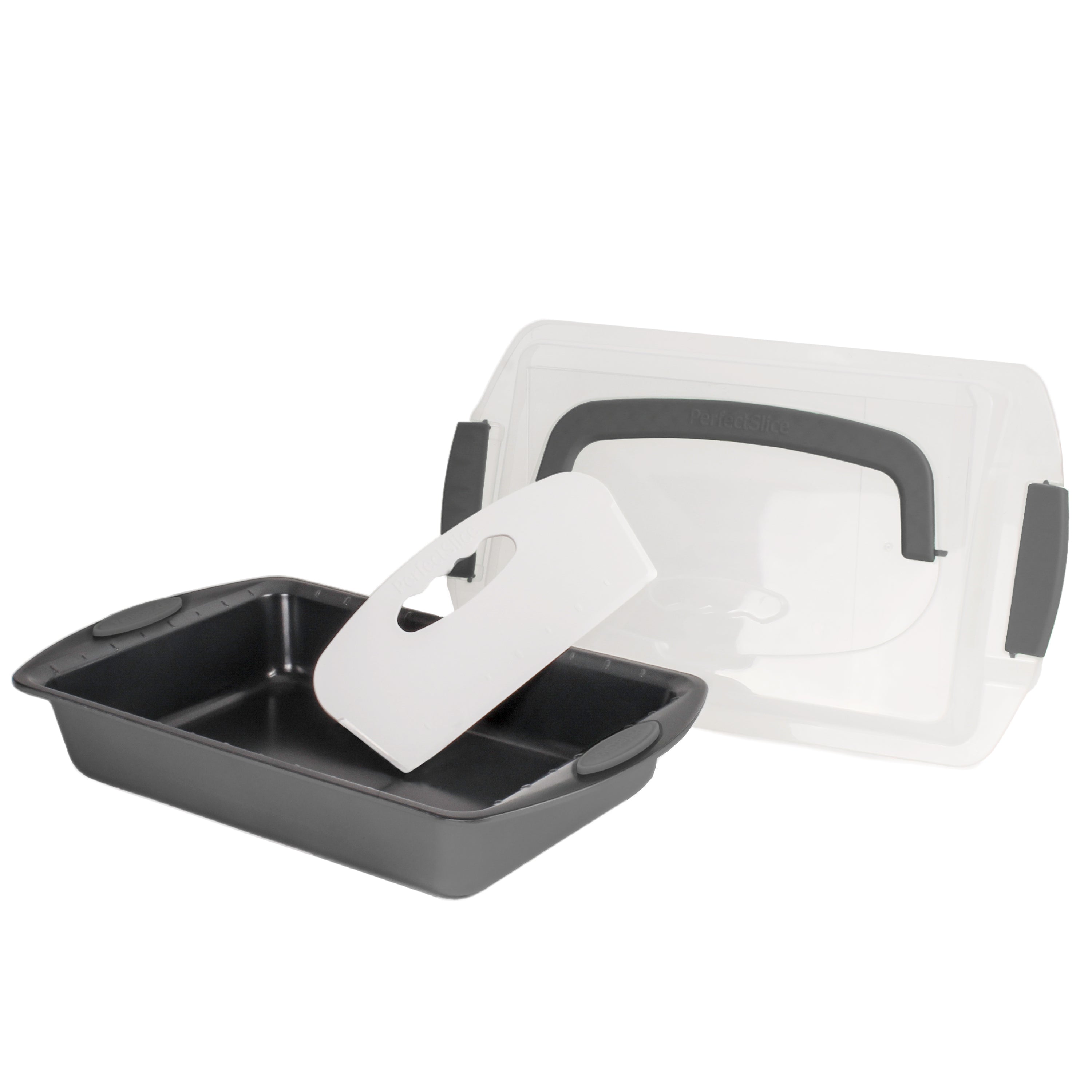 BergHOFF 11-Piece Perfect Slice Bakeware Set - Nonstick Grey Baking Pans for Cakes, Pies & Desserts | Ideal for Home Bakers & Professional Kitchens