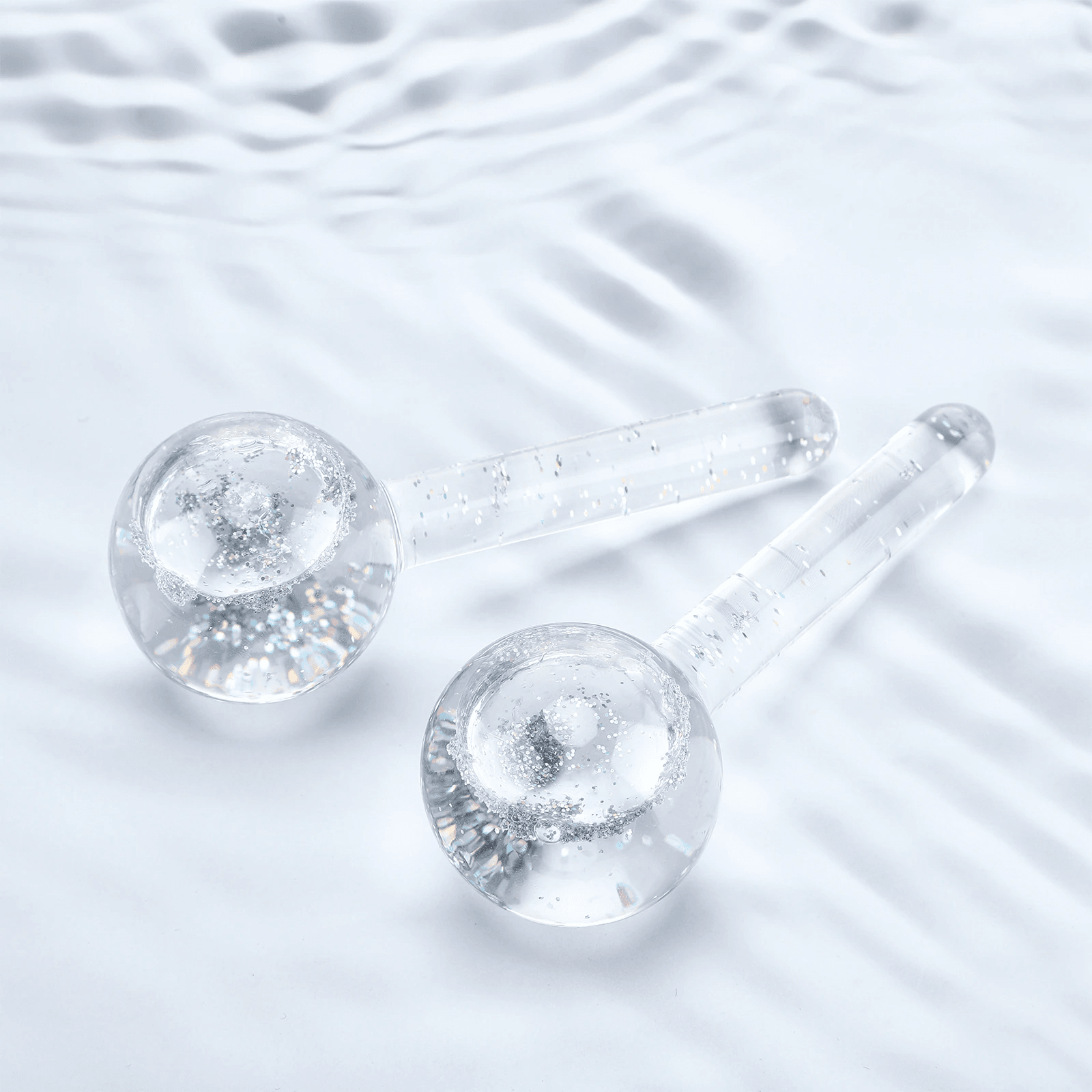 Ice Globes for Face - Cooling Facial Massage Tools for Puffiness & Dark Circles - Perfect for Skincare Routine & Relaxation at Home or Spa
