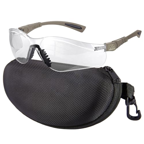 Khaki Frame Clear Lens