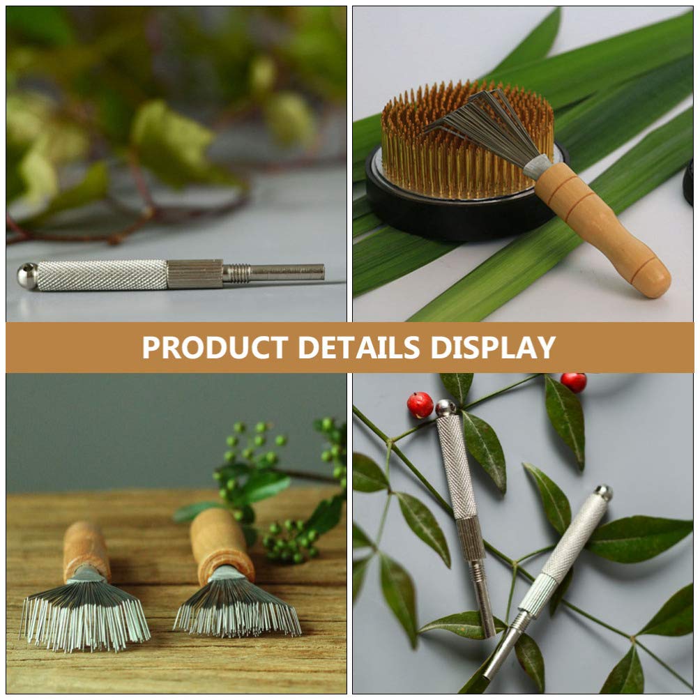 **Stainless Steel Flower Arrangement Tool Set - Flower Cleaner, Corrector & Rake for Plant Cleaning - Perfect for Bouquets, Garden Maintenance & Floral Design**