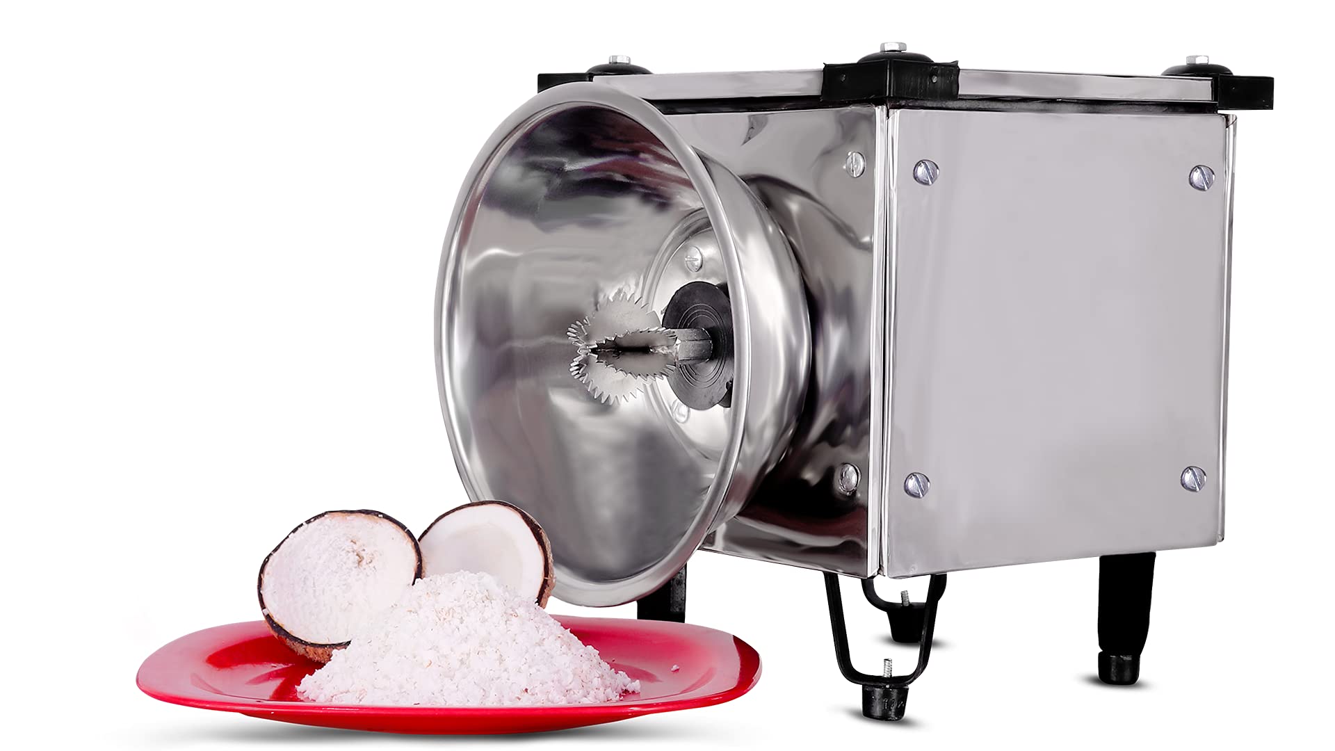 Commercial Stainless Steel Automatic Electric Coconut Scraper for Kitchen - Heavy Duty Coconut Grater for Restaurants, Hotels & Catering Services | Perfect for Coconut Milk, Desserts & Baking