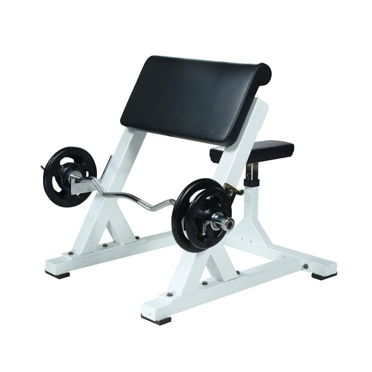 York STS Commercial Preacher Curl Bench - Heavy Duty Exercise Equipment for Bicep & Arm Workouts - Perfect for Home Gyms & Fitness Studios