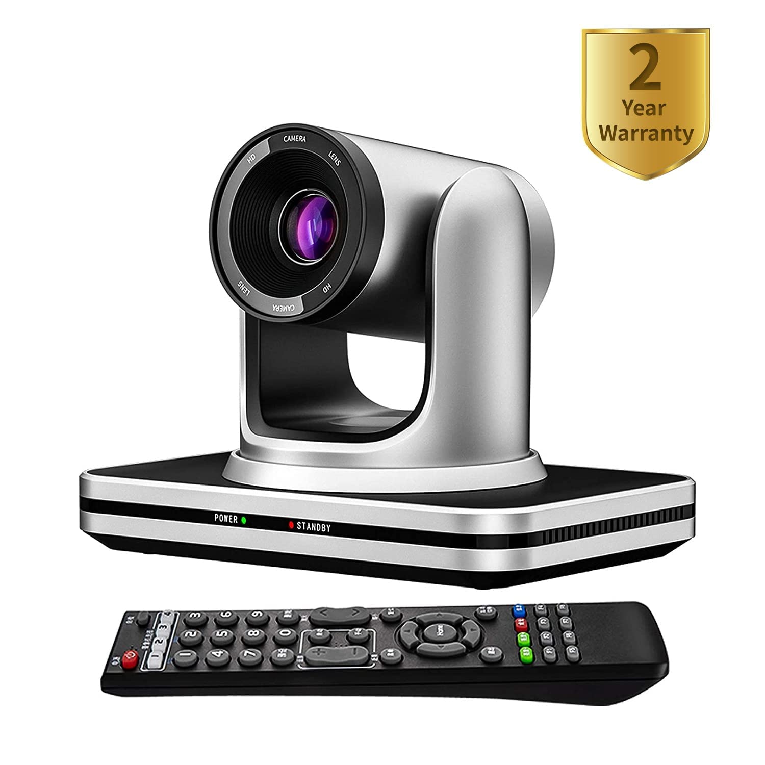 HD 1080P USB PTZ Video Conference Camera with 3X Optical Zoom - Professional Webcam for Online Meetings, Live Streaming & Remote Work (Ideal for Zoom, Teams, Webex)
