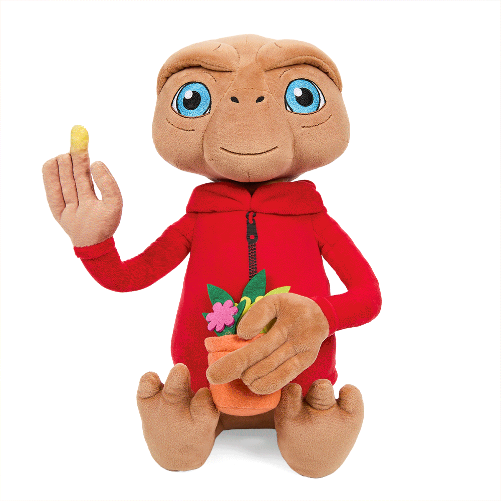 ET the Extra-Terrestrial Interactive Plush Toy with Light-Up Finger - Cuddly Alien Stuffed Animal for Kids, Movie Fans & Collectors - Perfect for Bedtime, Movie Nights & Gifts