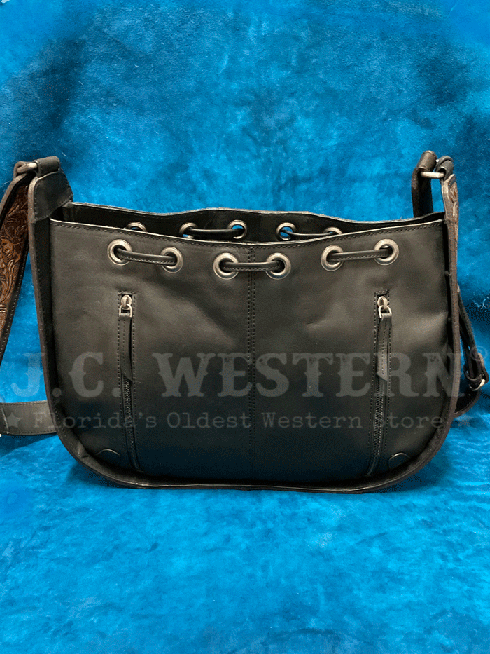 Nocona Women's Stacey Conceal Carry Bucket Purse - Black Leather Handbag for Everyday Use | Perfect for Shopping, Travel & Concealed Carry