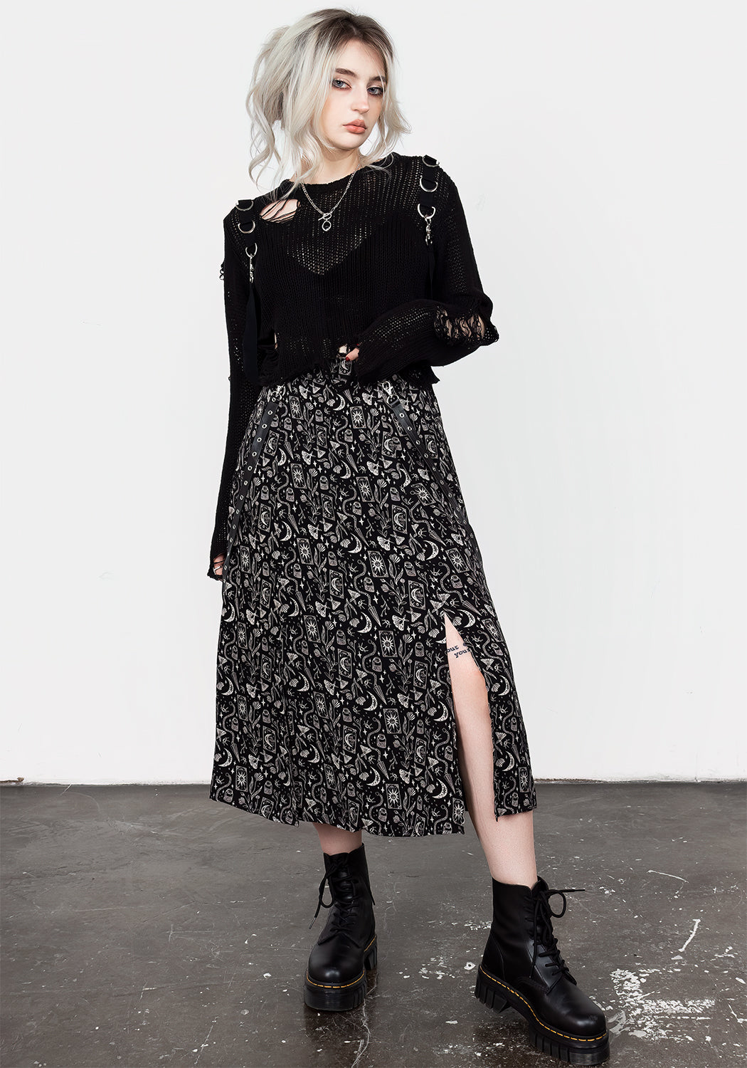 Stylish PU Leather Midi Skirt with Adjustable Waist Strap - Perfect for Office, Party & Casual Outfits | Women's Fashion Skirt