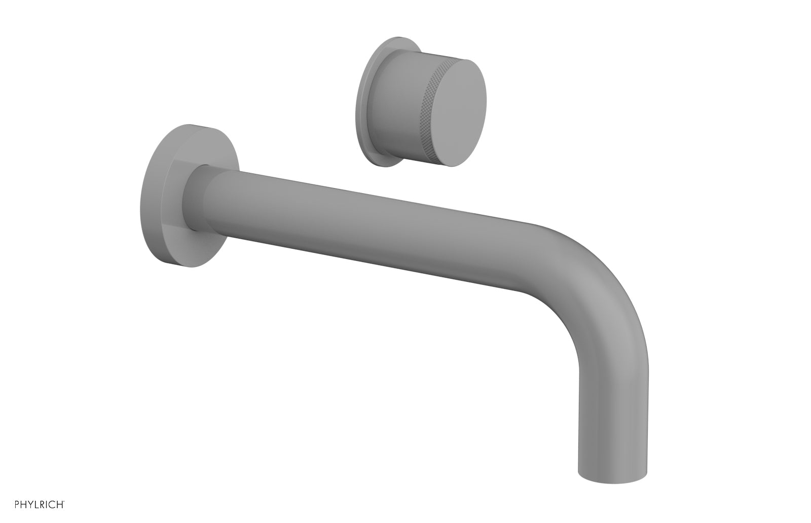 Basic II Single Handle Wall Lavatory Faucet Set with Knurled Handle - 230 18 - Perfect for Bathroom Sink, Powder Room, and Guest Bath Installation