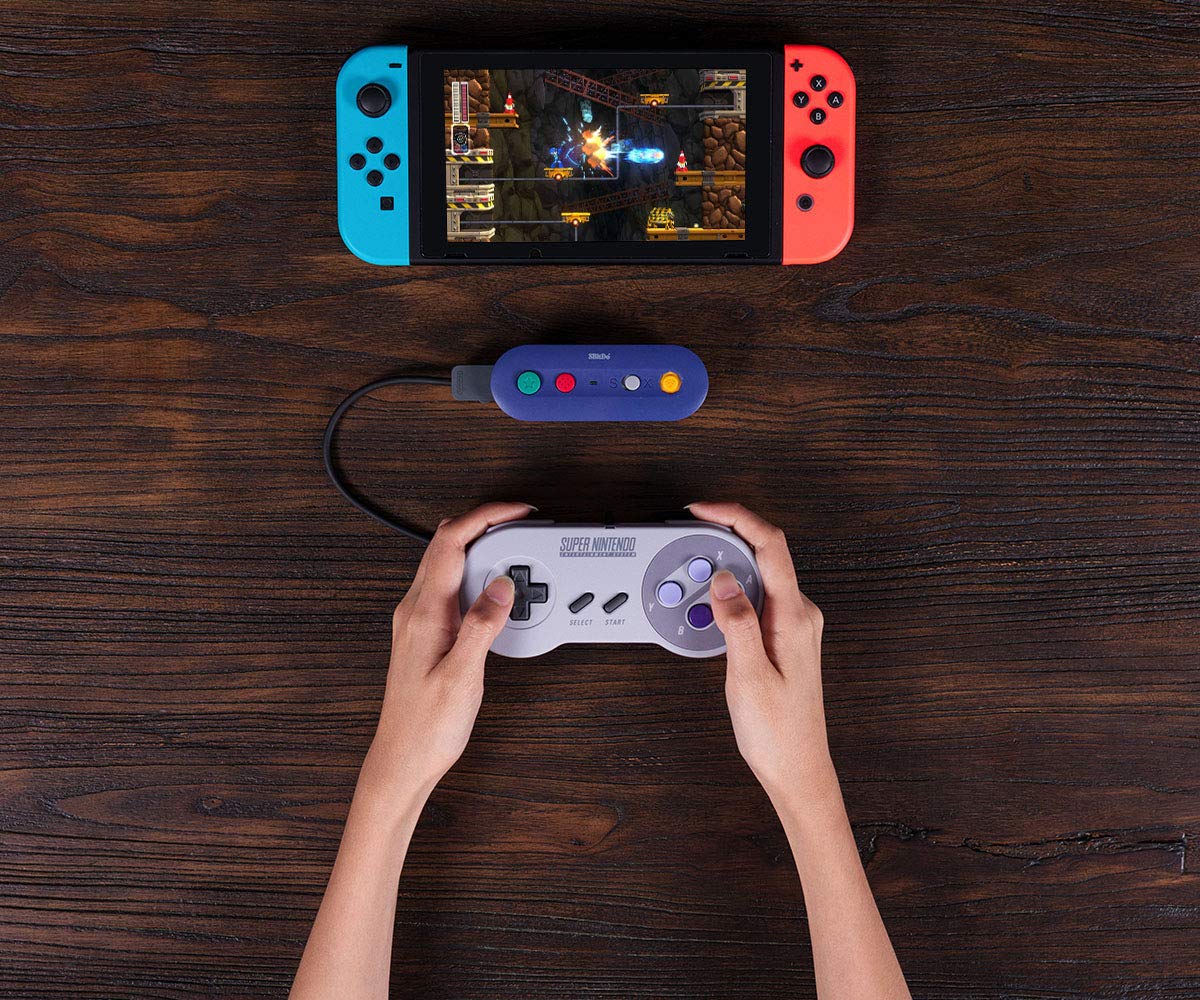8Bitdo Gbros. Wireless Adapter for Nintendo Switch - Compatible with Wired GameCube & Classic Edition Controllers - Seamless Wireless Gaming Experience for Nintendo Switch - Perfect for Smash Bros, Mario Kart & Retro Gaming Sessions