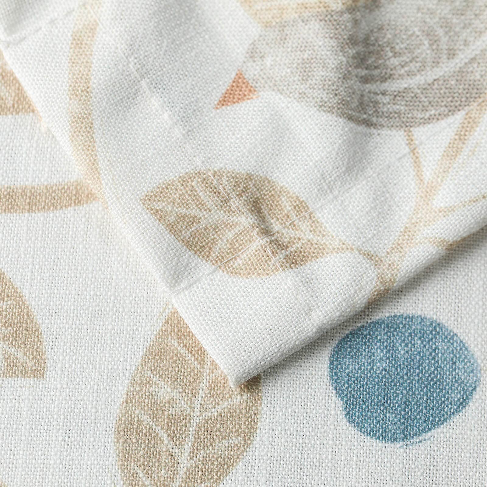 VOGOL 18-Inch Tie-Up Valance Curtain - Birds & Leaf Print Farmhouse Window Drape with Top Pocket, Single Panel (52x18 Inches) - Perfect for Kitchen, Small Cafe & Country Home Decor